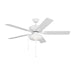 Monte Carlo Fan Company Linden Outdoor 52 LED Ceiling Fan, White - 5LDO52RZWD