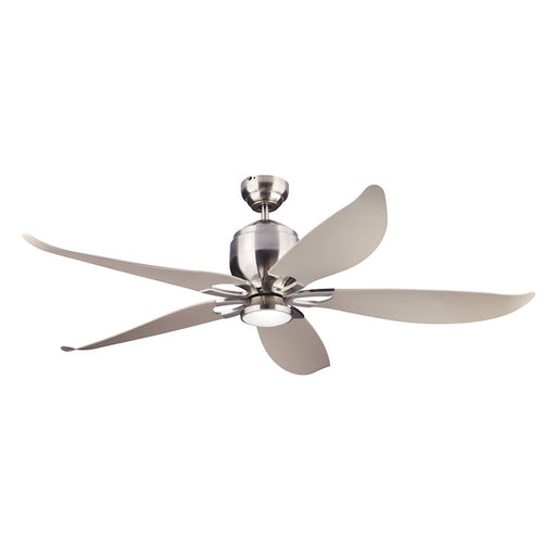 Monte Carlo Fan Company Lily Indoor Ceiling Fan, Brushed Steel - 5LLR56BSD-V1