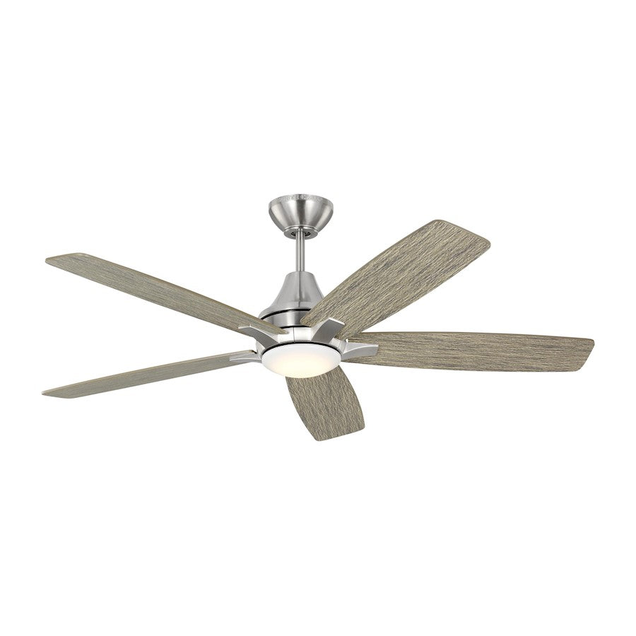 Monte Carlo Fan Company Lowden 52" Ceiling Fan, Steel/Grey Oak - 5LWDR52BSLGD