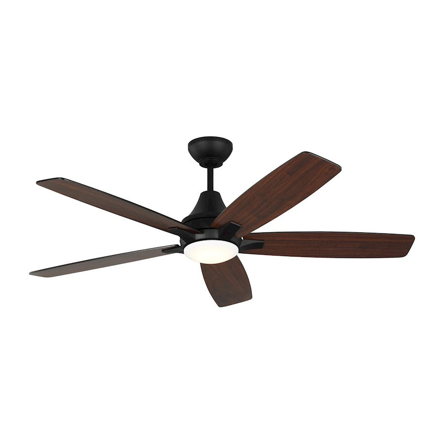 Monte Carlo Fan Company Lowden 52" Ceiling Fan, Black/Frosted - 5LWDR52MBKD