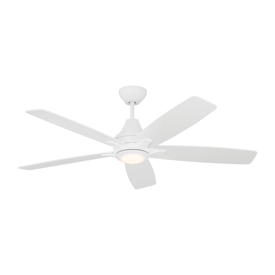 Monte Carlo Fan Company Lowden 52" Ceiling Fan, White/Frosted - 5LWDR52RZWD