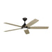 Monte Carlo Fan Co. Lowden Smart 60" Ceiling Fan, Pewter/Frost - 5LWDSM60AGPD