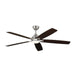 Monte Carlo Fan Company Lowden Smart 60" Ceiling Fan, Steel/Walnut - 5LWDSM60BSD