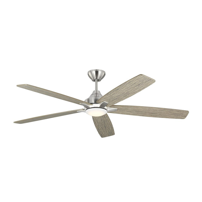 Monte Carlo Fan Co. Lowden Smart 60" Ceiling Fan, Steel/Grey Oak - 5LWDSM60BSLGD