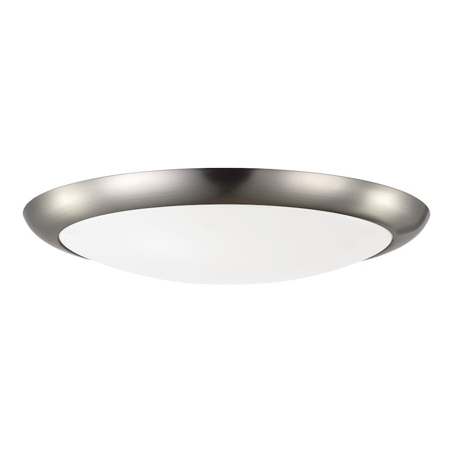 Monte Carlo Fan Company Hugger Light Kitwith Finish, Brushed Steel - MC224BS-V1