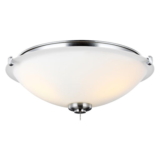 Monte Carlo Fan Company 3 Light LED Light Kit/Bowl Cap, Brushed Steel - MC247BS