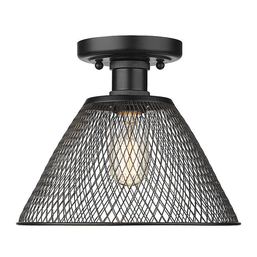 Golden Lighting Carver 1 Light Semi Flush Mount