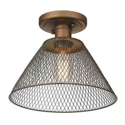 Golden Lighting Carver 1 Light Semi Flush Mount