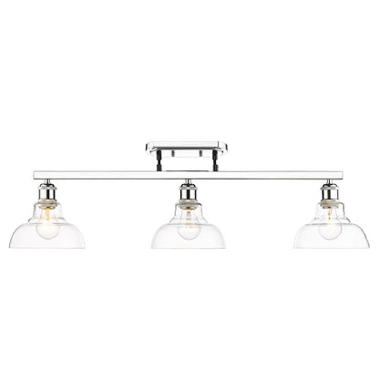 Golden Lighting Carver 3 Light Semi-Flush Mount