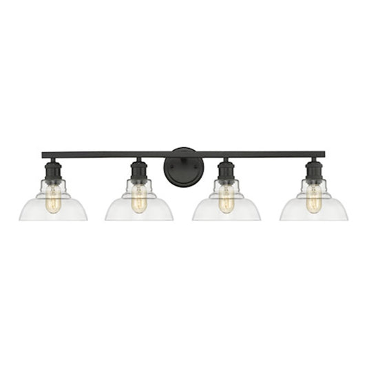 4 Light Bathroom Vanity Light, Black