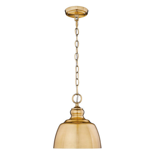 Golden Lighting Holmes 1 Light Mini Pendant, Modern Brushed Gold - 0316-M1LMBG