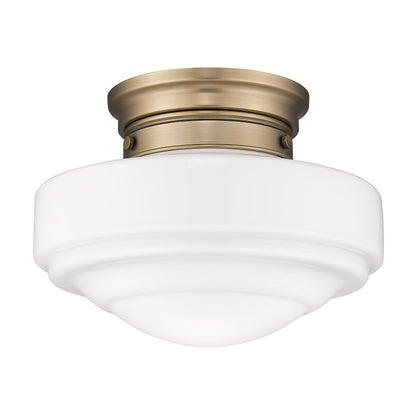 Golden Lighting Ingalls 1 Light Semi-Flush Mount, Brass