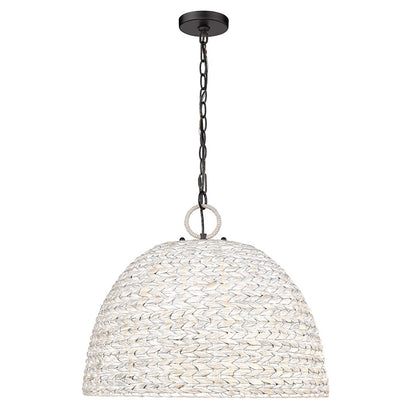 5 Light Pendant, Black