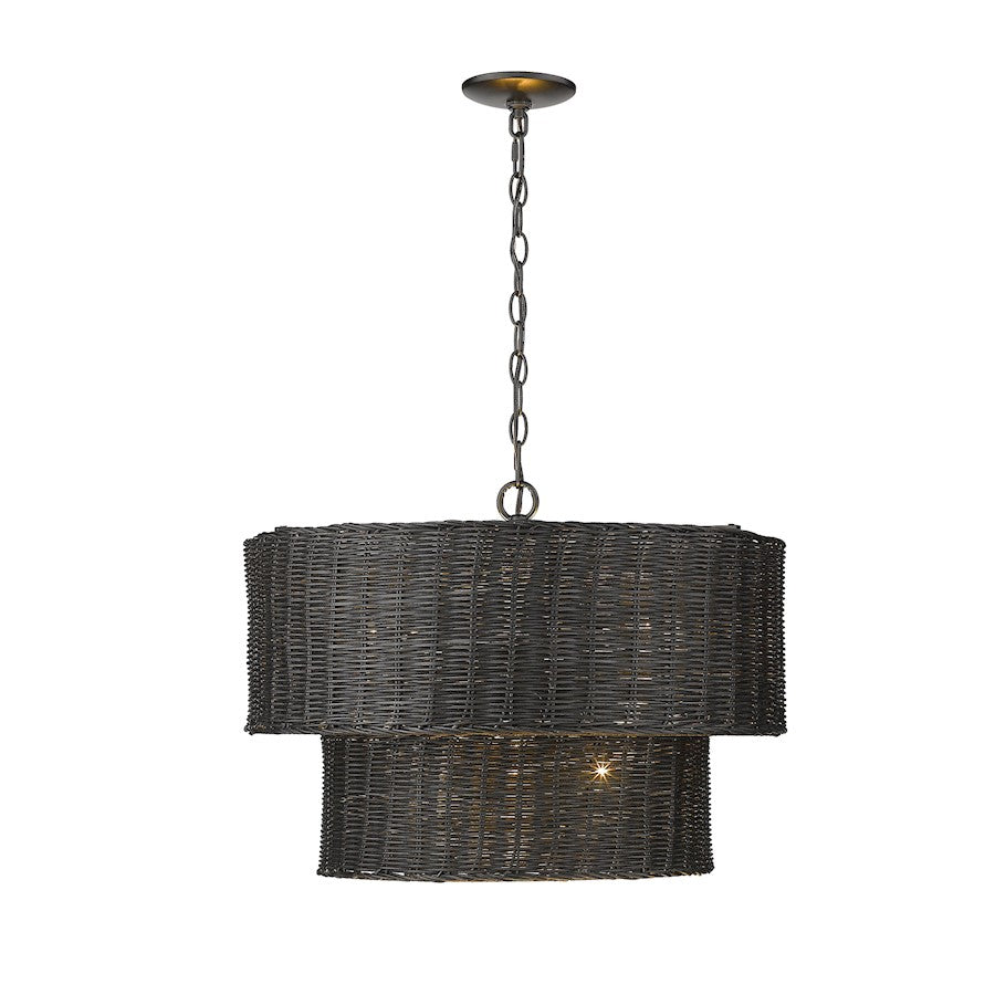 Erma Chandelier, Matte Black