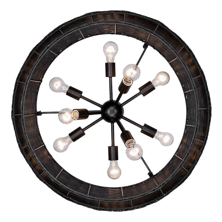 Erma Chandelier, Matte Black