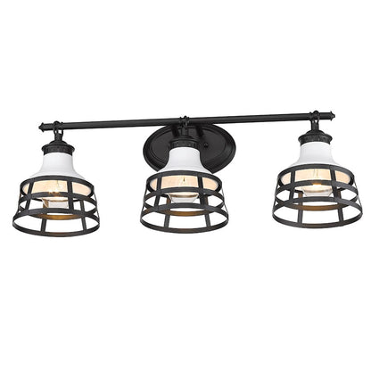 3 Light Bathroom Vanity Light, Black