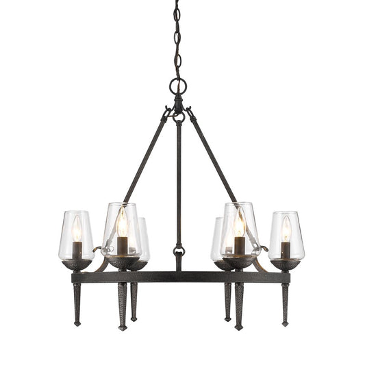 Marcellis Chandelier, Dark Natural Iron