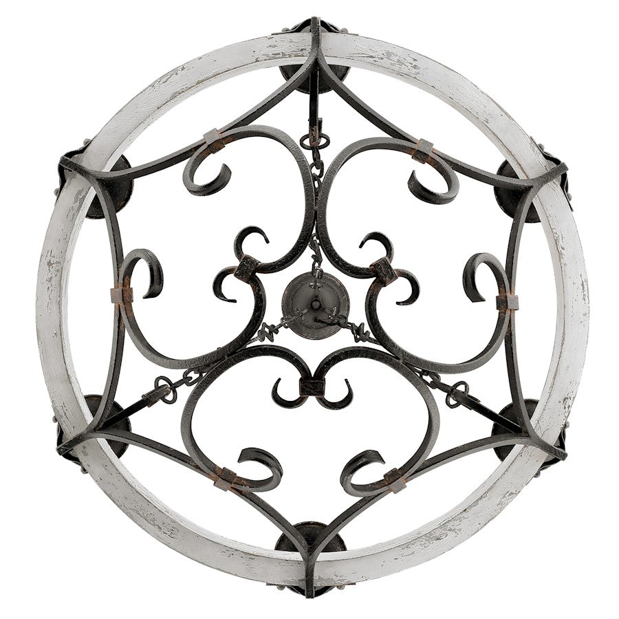 Chandelier, Antique Black Iron