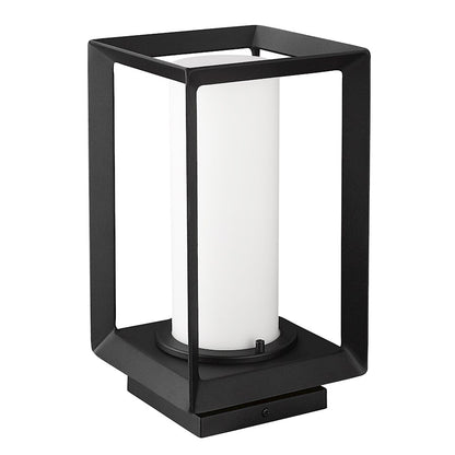 Golden Lighting Smyth 1-Light Outdoor Pier Mount, Black