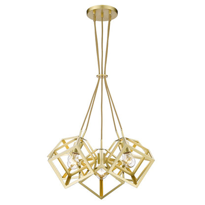 5 Light Pendant, Olympic Gold