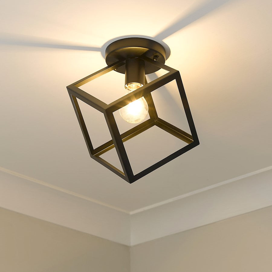 Golden Lighting Cassio 1 Light Flush Mount