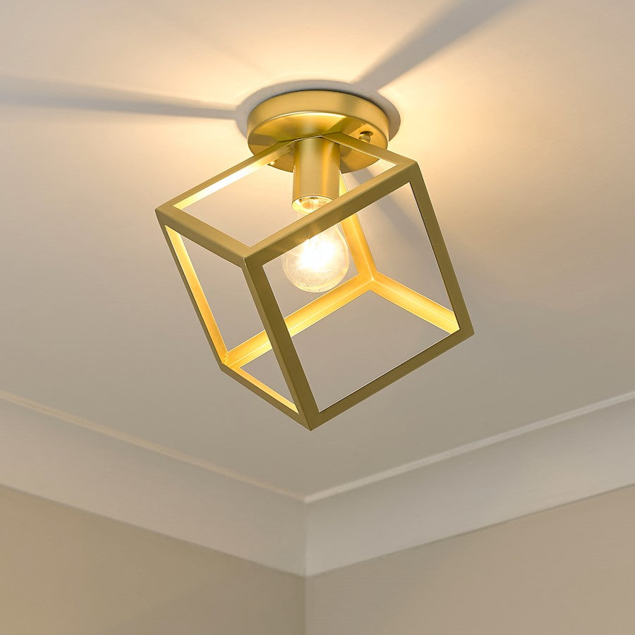 Golden Lighting Cassio 1 Light Flush Mount