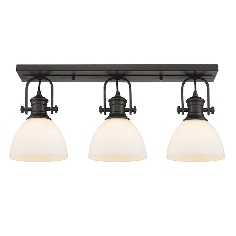 Golden Lighting Hines Semi Flush, Rubbed Bronze