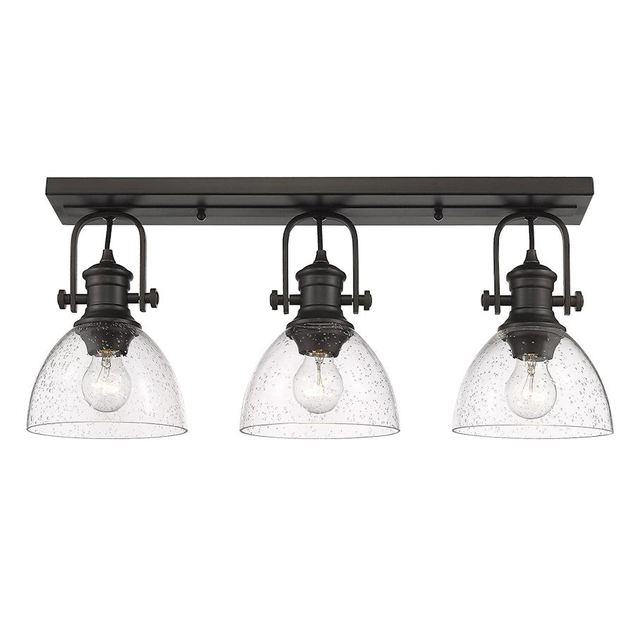 Golden Lighting Hines Semi Flush, Rubbed Bronze