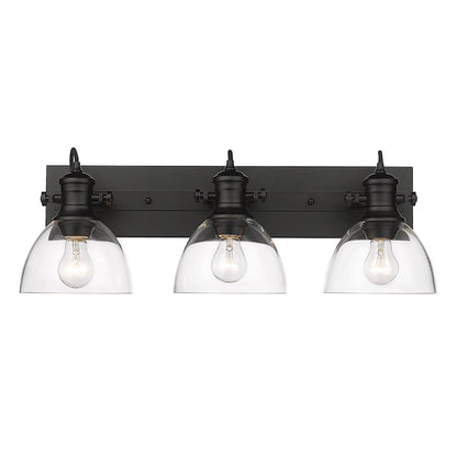 3 Light Bathroom Vanity Light, Black