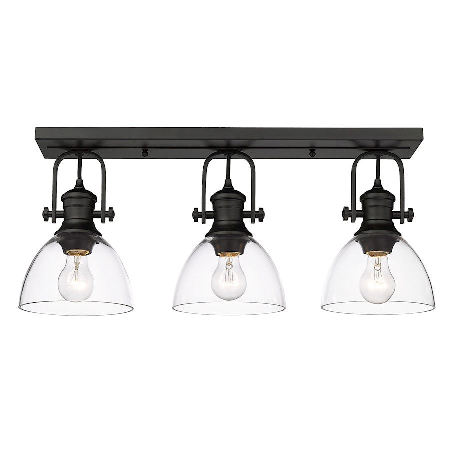 3 Light Bathroom Vanity Light, Black