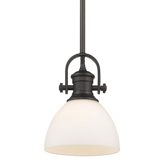 1 Light Mini Pendant, Rubbed Bronze