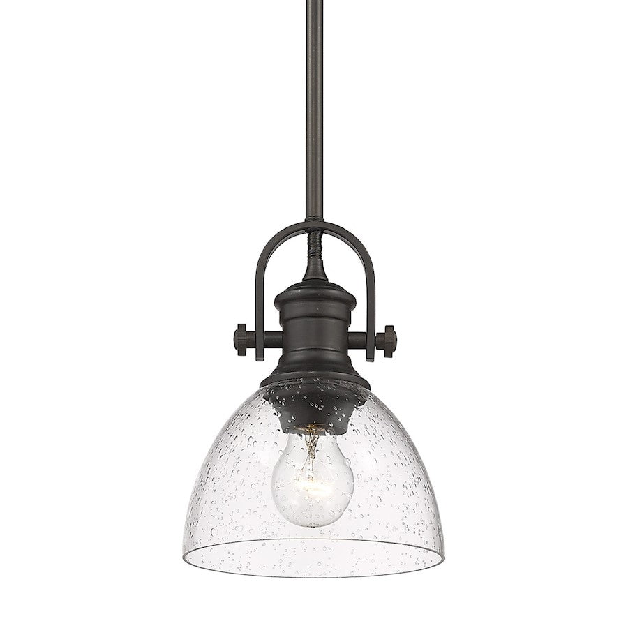 1 Light Mini Pendant, Rubbed Bronze