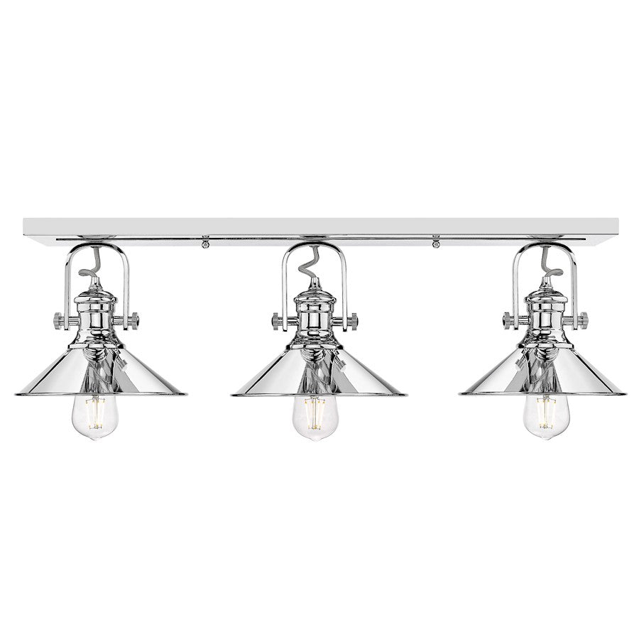 3 Light Bathroom Vanity Light, Chrome