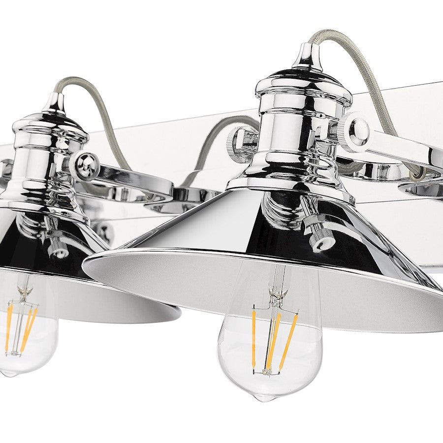 3 Light Bathroom Vanity Light, Chrome