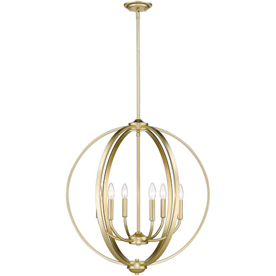 6 Light 26" Chandelier