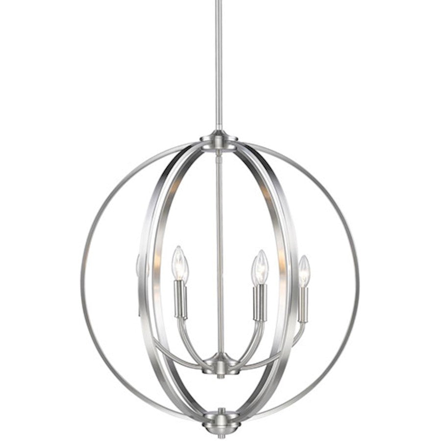 Golden Lighting Colson PW 6 Light Chandelier, Pewter - 3167-6PW