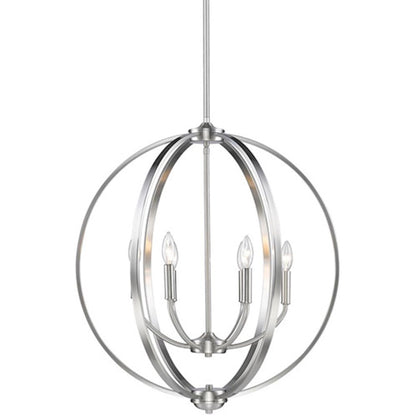 Golden Lighting Colson PW 6 Light Chandelier, Pewter - 3167-6PW