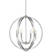 Golden Lighting Colson PW 6 Light Chandelier, Pewter - 3167-6PW