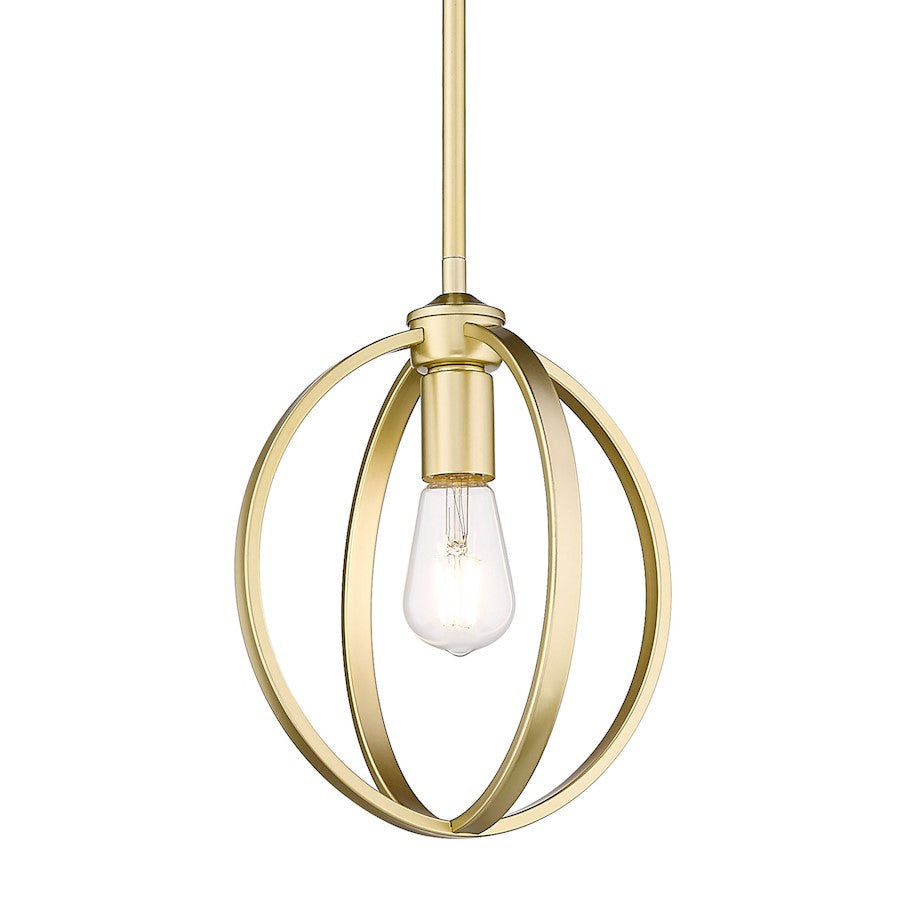 Golden Lighting Colson 1 Light Mini Pendant, Olympic Gold - 3167-M1LOG