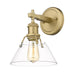Golden Lighting Orwell 1 Light Sconce, Brushed Bronze/Opal - 3306-BA1BCB-CLR