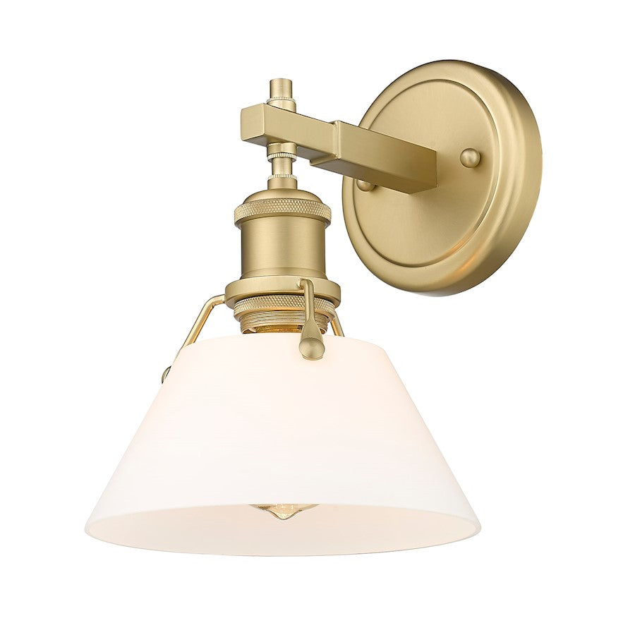 Golden Lighting Orwell 1 Light Sconce, Brushed Bronze/Clear - 3306-BA1BCB-OP