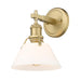 Golden Lighting Orwell 1 Light Sconce, Brushed Bronze/Clear - 3306-BA1BCB-OP