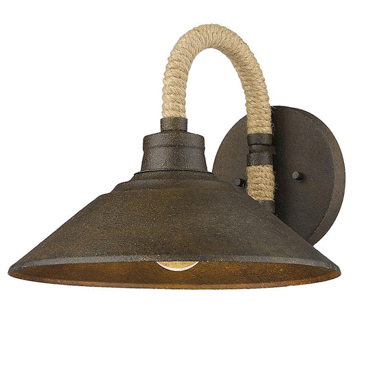 Golden Lighting Journey 1 Light Wall Sconce, Dark Rust - 3318-1WDR