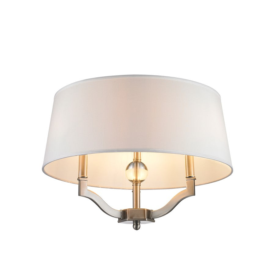 Golden Lighting Waverly Semi-Flush/Ceiling, Pewter