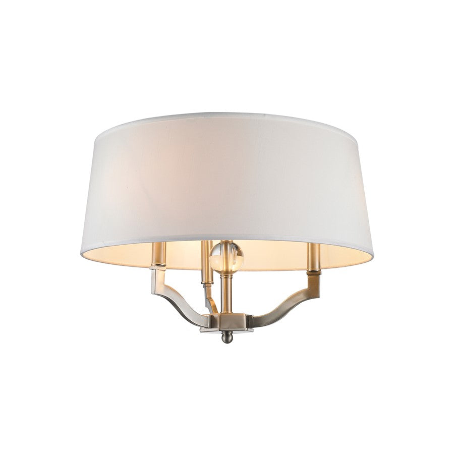 Golden Lighting Waverly Semi-Flush/Ceiling, Pewter