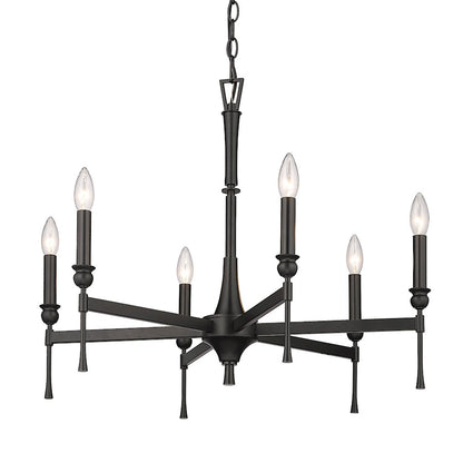 Landon Chandelier, Matte Black