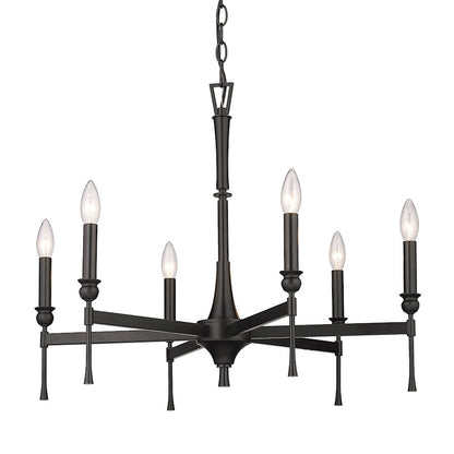 Landon Chandelier, Matte Black