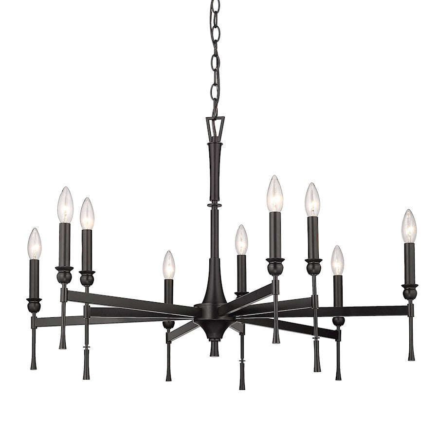 Landon Chandelier, Matte Black