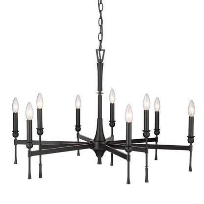 Landon Chandelier, Matte Black