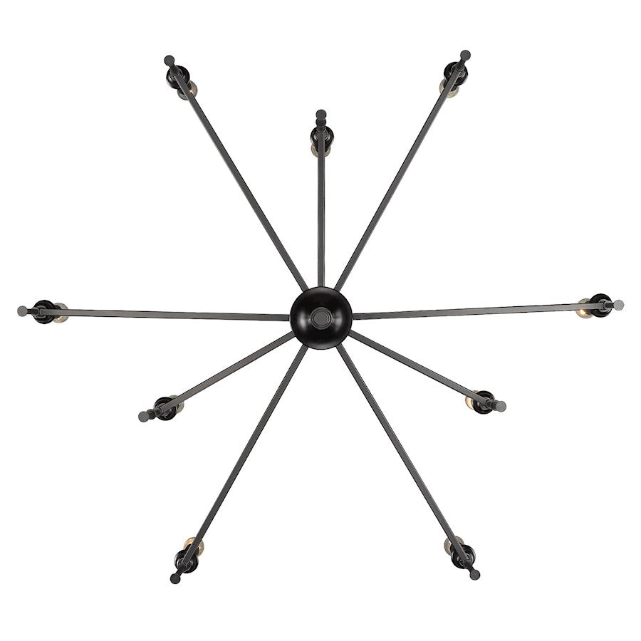 Landon Chandelier, Matte Black